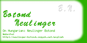 botond neulinger business card